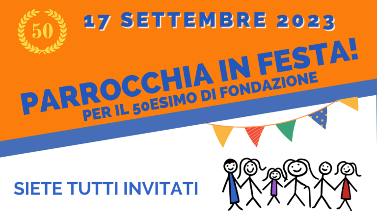 Festeggiamo il 50mo anniversario di costituzione della parrocchia