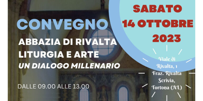 14 ottobre 2023 CONVEGNO ABBAZIA DI RIVALTA